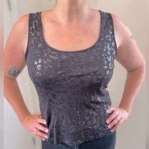 Calvin Klein Sequin Leopard Design Tank